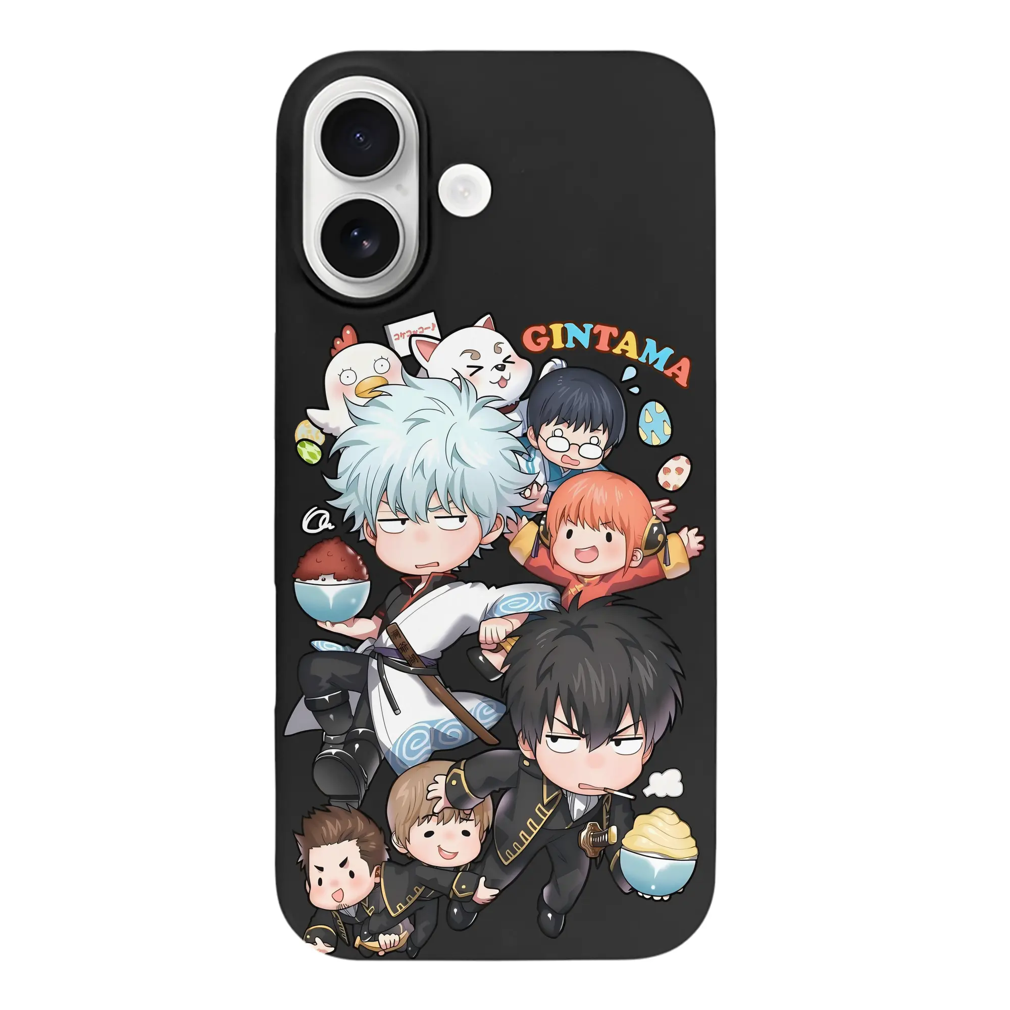 銀魂 グッズ 坂田 銀時 - iPhone 17 シリーズ シリコンケース 薄型 耐衝撃 指紋防止 ソフトタッチカバー 精密フィット 傷防止 保護ケース iPhone 17/17 Air/17 Pro/17 Pro Max 対応